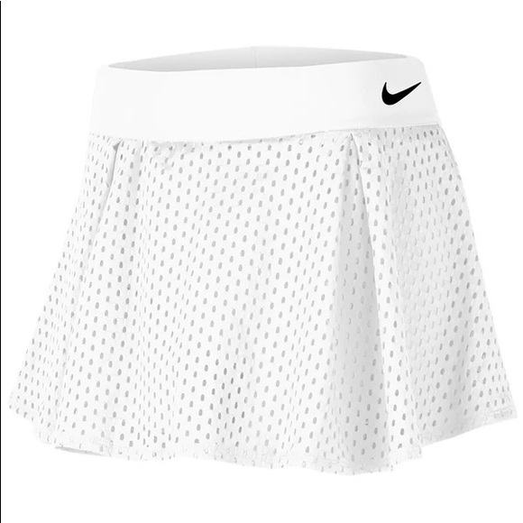 Nike Tennis Skirt Flouncy High-Low Mesh CK8397 - Picture 2 of 11